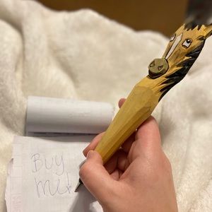 Hand carved pen